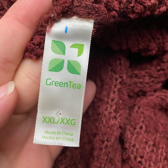 Green Tea Wine Plus Size Hoodie - Picture 8 of 13